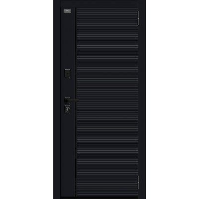 Входная дверь Лайнер-3 Total Black/Nordic Oak