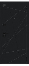 Входная дверь Граффити-5/SBlack Букле черное/Slate Art