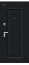Входная дверь Мило МФ/BChrome Букле черное/Wenge Melinga