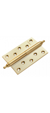 Петля MORELLI латунная разъёмная с короной MB 120X80X3.5 SG R C Цвет - Матовое Золото